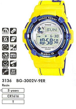 Годинник Casio BABY-G Urban BG-3002V-9ER