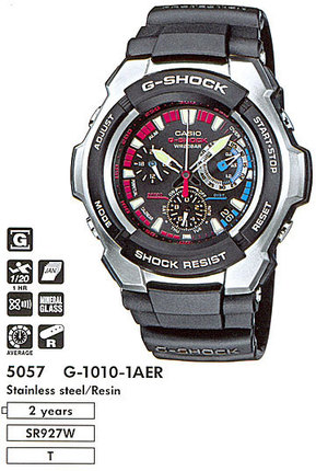 Часы CASIO G-1010-1AER