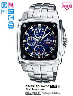 その他 ac_ef Годинник Casio EDIFICE Classic EF-331SB-1AVDF купити в інтернет