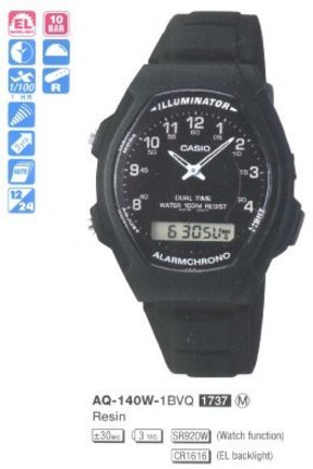 Годинник Casio TIMELESS COLLECTION AQ-140W-1BVQ