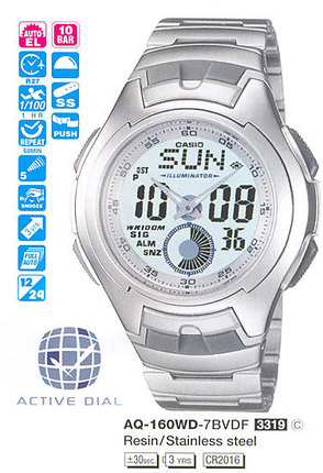 Годинник Casio TIMELESS COLLECTION AQ-160WD-7BVEF