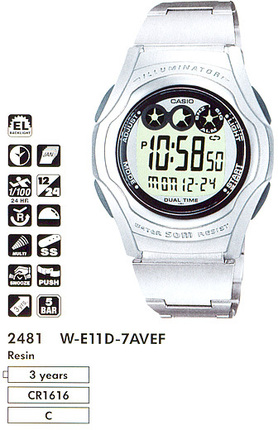 Часы CASIO W-E11D-7AVEF