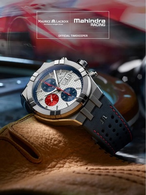 Годинник Maurice Lacroix AIKON Automatic Chronograph Special Edition Mahindra Racing AI6038-SS001-133-4