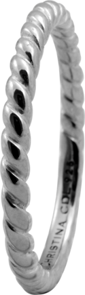 Кольцо CC 800-0.1.A/49 Rope silver