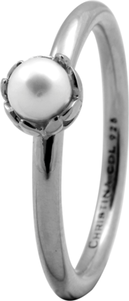 Кольцо CC 800-2.2.A/57 Pearl Flower silver 