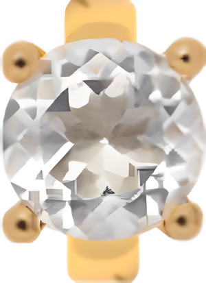Шарм CC rings - crystal quartz round 650-G08Crystal