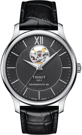 Часы Tissot Tradition Powermatic 80 Open Heart T063.907.16.058.00