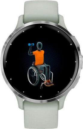 Смарт-часы Garmin Venu 3S Silver Stainless Steel Bezel with Sage Gray Case and Silicone Band (010-02785-01)