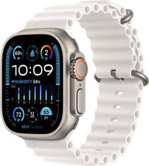 Смарт-годинник Apple Watch Ultra 2 GPS + Cellular 49mm Titanium Case with White Ocean Band (MREJ3UL/A)