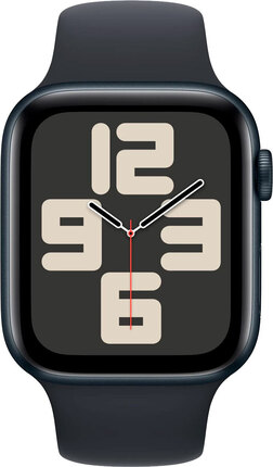 Смарт-годинник Apple Watch SE GPS 44mm Midnight Aluminium Case with Midnight Sport Band - S/M (MRE73QP/A)